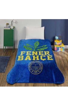 Taç Lisanslı Fenerbahçe Palamut Logo Tek Kişilik Battaniye Beyaz Taç Lisanslı Fenerbahçe Palamut Logo Tek Kişilik Battaniye Beyaz