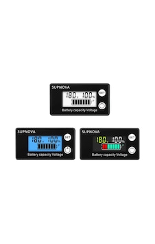 Pil Kapasite Göstergesi Dc 8v-100v Kurşun Asit Lityum Voltmetre Gerilim Ölçer 12v-24v-48v-72v