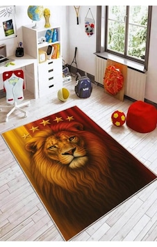Sarı Aslan 5 Yıldız Kaymaz Tabanlı Taraftar Halısı Vh142n11 Sarı - Kırmızı Sarı Aslan 5 Yıldız Kaymaz Tabanlı Taraftar Halısı Vh142n11 Sarı - Kırmızı