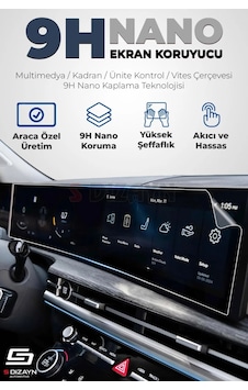 S-dizayn Fiat Egea Easy Plus 7 İnç 9h Nano Multimedya Ekran Koruyucu Mat 2022-2023 A+ Kalite