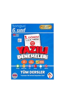 Tonguç Akademi 6. Sınıf Yazılı Denemeleri 1. Dönem 1 Ve 2. Yazılı Tonguç Akademi 6. Sınıf Yazılı Denemeleri 1. Dönem 1 Ve 2. Yazılı