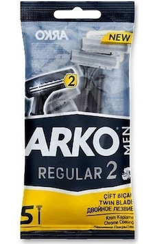 Arko Men Regular 2 Çift Bıçak Tıraş Bıçağı 5'li Arko Men Regular 2 Çift Bıçak Tıraş Bıçağı 5'li