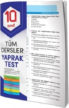Element Yayınları 10. Sınıf Tüm Dersler Yaprak Test Element Yayınları 10. Sınıf Tüm Dersler Yaprak Test