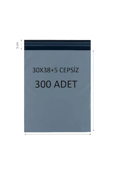 30x38+5 300 Adet Cepsiz Kargo Poşeti Cac Plastik