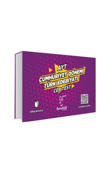 AYT Cumhuriyet Dönemi Türk Edebiyatı Cep Test -  Karekök Eğitim Yayın