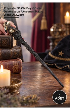 2 Adet Sihirli Asa Polyester 36 Cm Boy Gösteri Dekorasyon Aksesuarı Magic Wand Alk2394 2 Adet Sihirli Asa Polyester 36 Cm Boy Gösteri Dekorasyon Aksesuarı Magic Wand Alk2394