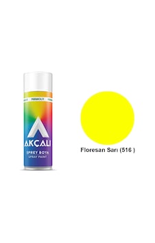 Akçalı 516 Sprey Boya Floresan Sarı 400 ML Akçalı 516 Sprey Boya Floresan Sarı 400 ML