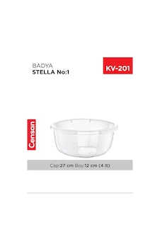 Yuvarlak Şeffaf Badya 1 Adet 1 No Royaleks-e173 Şeffaf