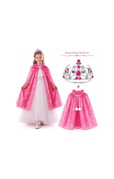 Masal Prensesi Pembe Pelerin Ve Taç Seti 85 Cm Yetişkin Masal Prensesi Pembe Pelerin Ve Taç Seti 85 Cm Yetişkin