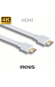 Hdmı Kablo, 4k Destekli, Altın Uçlu, Naylon Örgü, Beyaz, 2 Mt Hdmı Kablo, 4k Destekli, Altın Uçlu, Naylon Örgü, Beyaz, 2 Mt
