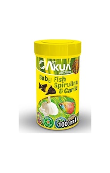 Artakua Baby Spirulina Garlic 250 ML Sarımsaklı Yavru Balık Yemi Artakua Baby Spirulina Garlic 250 ML Sarımsaklı Yavru Balık Yemi