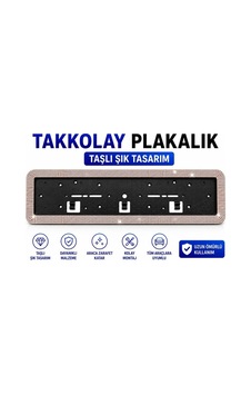 Plakalık Takkolay Taşlı Gold 1 Adet Plakalık Takkolay Taşlı Gold 1 Adet