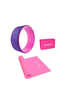 Avessa 3'Lü Yoga Seti Set-2 Pembe - Mor Avessa 3'Lü Yoga Seti Set-2 Pembe - Mor