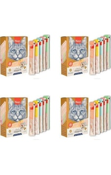 Karışık 8 Lezzetli Krema/sıvı Kedi Ödülü 25x14gr X 4 Adet Karışık 8 Lezzetli Krema/sıvı Kedi Ödülü 25x14gr X 4 Adet