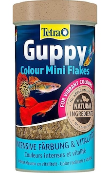 Tetra Guppy Clour Mini Flakes Lepistes Pul Balık Yemi 100 Ml Tetra Guppy Clour Mini Flakes Lepistes Pul Balık Yemi 100 Ml