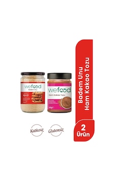 Wefood Ham Kakao Tozu 140 Gr +wefood Glutensiz Badem Unu 250 Gr 8683347038152