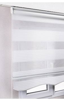 Etekli Beyaz Pileli Zebra Kaliteli Güneşlik Stor Perde