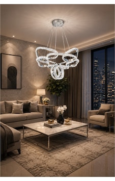 Porto Lüks Cristalya Serisi Orjinal Krom Kaplamalı 3 Renk Ledli Sarkıt Ledli Avize Modern Led Avize-çap 45 Cm Krom Krom Porto Lüks Cristalya Serisi Orjinal Krom Kaplamalı 3 Renk Ledli Sarkıt Ledli Avize Modern Led Avize-çap 45 Cm Krom Krom