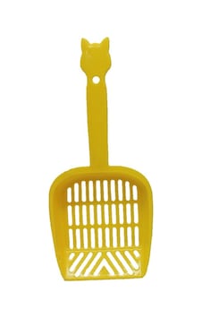 Pettrend Sarı Küçük Boy Kedi Tuvalet Kumu Temizleme Eleme Küreği 23 CM Pettrend Sarı Küçük Boy Kedi Tuvalet Kumu Temizleme Eleme Küreği 23 CM
