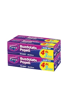 Parex 4 Al 3 Öde Küçük Boy Yeni Tip Buzdolabı Poşeti 20 x 30 CM Parex 4 Al 3 Öde Küçük Boy Yeni Tip Buzdolabı Poşeti 20 x 30 CM