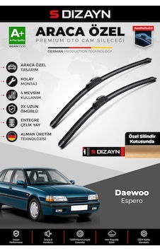 S-dizayn Daewoo Espero Ön Cam Silecek Seti 1994-1999 Premium Araca Özel 48-48 Cm A+ Kalite Aocs-1834