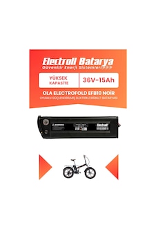 Ola Electrofold Efb10 Noir Uyumlu Batarya Yüksek Kapasite 36v 15ah Güçlendirilmiş Elektrikli Bisiklet Bataryası Siyah Ola Electrofold Efb10 Noir Uyumlu Batarya Yüksek Kapasite 36v 15ah Güçlendirilmiş Elektrikli Bisiklet Bataryası Siyah