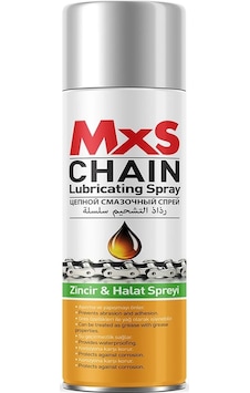 Mxs Kararma Yapmaz Yapışmaz Bisiklet Zincir Yağı Spreyi 400 ML Çok Renkli