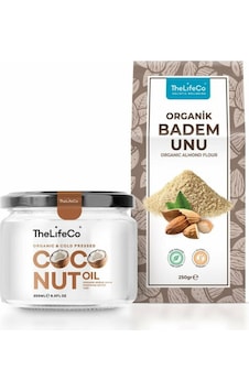 TheLifeCo Organik Badem Unu 250 G + Organik Hindistan Cevizi Yağı 250 ML TheLifeCo Organik Badem Unu 250 G + Organik Hindistan Cevizi Yağı 250 ML