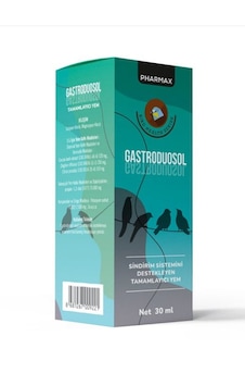 Pharmax Gastroduosol Kuş Sindirim Düzenleyici Damla 30 Ml İshal Kesici Ve Bağırsak Florası Destekleyici