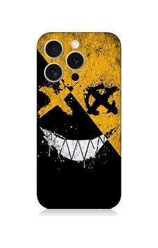 Apple Uyumlu iPhone 15 Pro Max Karanlık Gülüş Desenli Silikon Kılıf Silikon Apple Uyumlu iPhone 15 Pro Max Karanlık Gülüş Desenli Silikon Kılıf Silikon