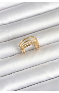 316l Çelik Gold Renk Zincirli Vintage Model Kadın Yüzük 5886 Altın 316l Çelik Gold Renk Zincirli Vintage Model Kadın Yüzük 5886 Altın