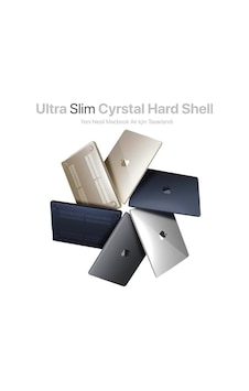 Macbook Air M5/m4/m3/m2 13.6 İnç İle Uyumlu Crystal Ultra Şeffaf Sert Kılıf 2026/2025/2024/2023/2022 A3449 - A3240 - A3113 - A2681 Yılları Ve Model Numaraları Şeffaf, 13.6 İnç