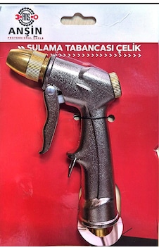 Bahçe Ağaç Çiçek Sulama Araç Yıkama Tabancası Çelik Ürün Metalik Gri