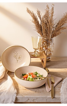 Keramika Taupe Bloom Salata Kasesi 18 Cm 2 Adet 22519