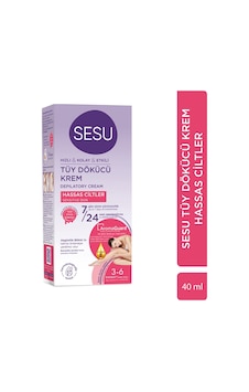 Sesu Hassas Ciltler için Tüy Dökücü Krem 40 ML Sesu Hassas Ciltler için Tüy Dökücü Krem 40 ML