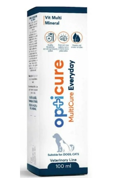 Opticure Multicure Everyday 100 Ml Kedi Ve Köpek Multivitamin Sıvı Takviye Günlük Bağışıklık & Tüy Desteği Opticure Multicure Everyday 100 Ml Kedi Ve Köpek Multivitamin Sıvı Takviye Günlük Bağışıklık & Tüy Desteği