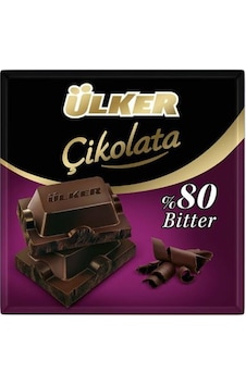 Ülker %80 Kakaolu Bitter Kare Çikolata 6 x 60 G Ülker %80 Kakaolu Bitter Kare Çikolata 6 x 60 G