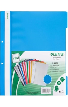Leitz Telli Dosya Plastik Mavi 50'li L-4189 Leitz Telli Dosya Plastik Mavi 50'li L-4189