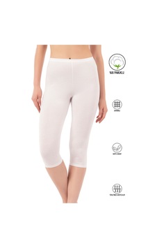 Özkan Underwear Özkan 0458 Kadın %95 Pamuklu Likralı Süprem Kumaş Esnek Rahat Yumuşak Diz Altı Kapri Tayt Beyaz Özkan Underwear Özkan 0458 Kadın %95 Pamuklu Likralı Süprem Kumaş Esnek Rahat Yumuşak Diz Altı Kapri Tayt Beyaz