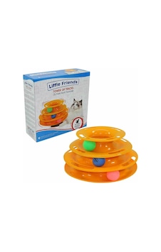 Little Friends 26 x 13 CM Üç Katlı Toplu Kedi Oyuncağı