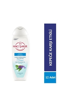 Hacı Şakir Adaçayı Özlü Kepeğe Karşı Etkili Şampuan 12 x 500 ML