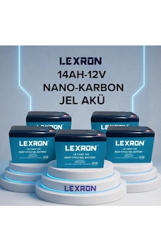 Lexron 14ah 12v Nano-karbon Jel Akü 5 Adet