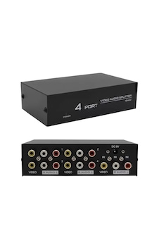 Av-104 4 Port Cvbs Rca Video Audio Splitter Çoğaltıcı Dağıtıcı Av-104 4 Port Cvbs Rca Video Audio Splitter Çoğaltıcı Dağıtıcı