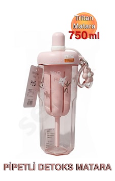 Tritan Detoks Matara - 750ml Pembe Tritan Detoks Matara - 750ml Pembe
