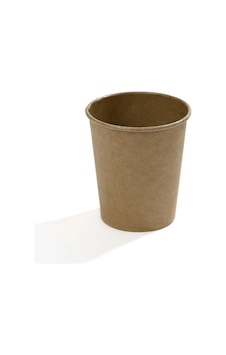 8 Oz Single Wall Karton Bardak Kraft 50 Adet 50