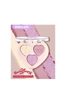 Sweetheart 3'lü Göz Farı Paleti - Strawberry Meringue Kalp Tasarımlı Işıltılı Ve Mat Pikment Pembe Sweetheart 3'lü Göz Farı Paleti - Strawberry Meringue Kalp Tasarımlı Işıltılı Ve Mat Pikment Pembe
