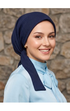 Raşelkori Tesettür Eşarpbone Lacivert