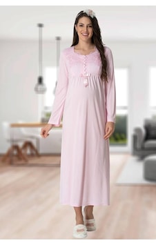 Mecit Pijama Mecit 5415 Bayan Pembe Hamile Lohusa Gecelik Mecit Pijama Mecit 5415 Bayan Pembe Hamile Lohusa Gecelik
