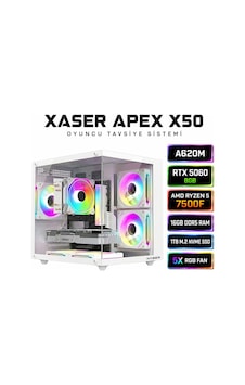 Xaser Apex-X50 Beyaz R5-7500F 16 GB 1 TB M.2 SSD RTX5060 Free Dos Oem Paket Masaüstü Oyuncu Bilgisayarı Xaser Apex-X50 Beyaz R5-7500F 16 GB 1 TB M.2 SSD RTX5060 Free Dos Oem Paket Masaüstü Oyuncu Bilgisayarı