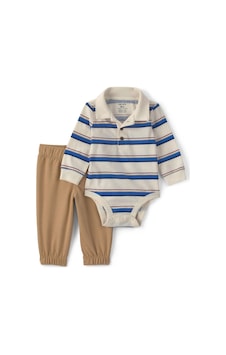 Carter's Erkek Bebek Polo Yaka Uzun Kol Body Pantolon Takım Bej 1 Carter's Erkek Bebek Polo Yaka Uzun Kol Body Pantolon Takım Bej 1